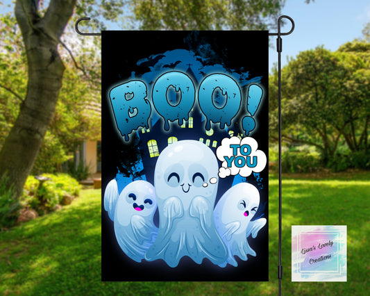 Boo To You Garden Flag