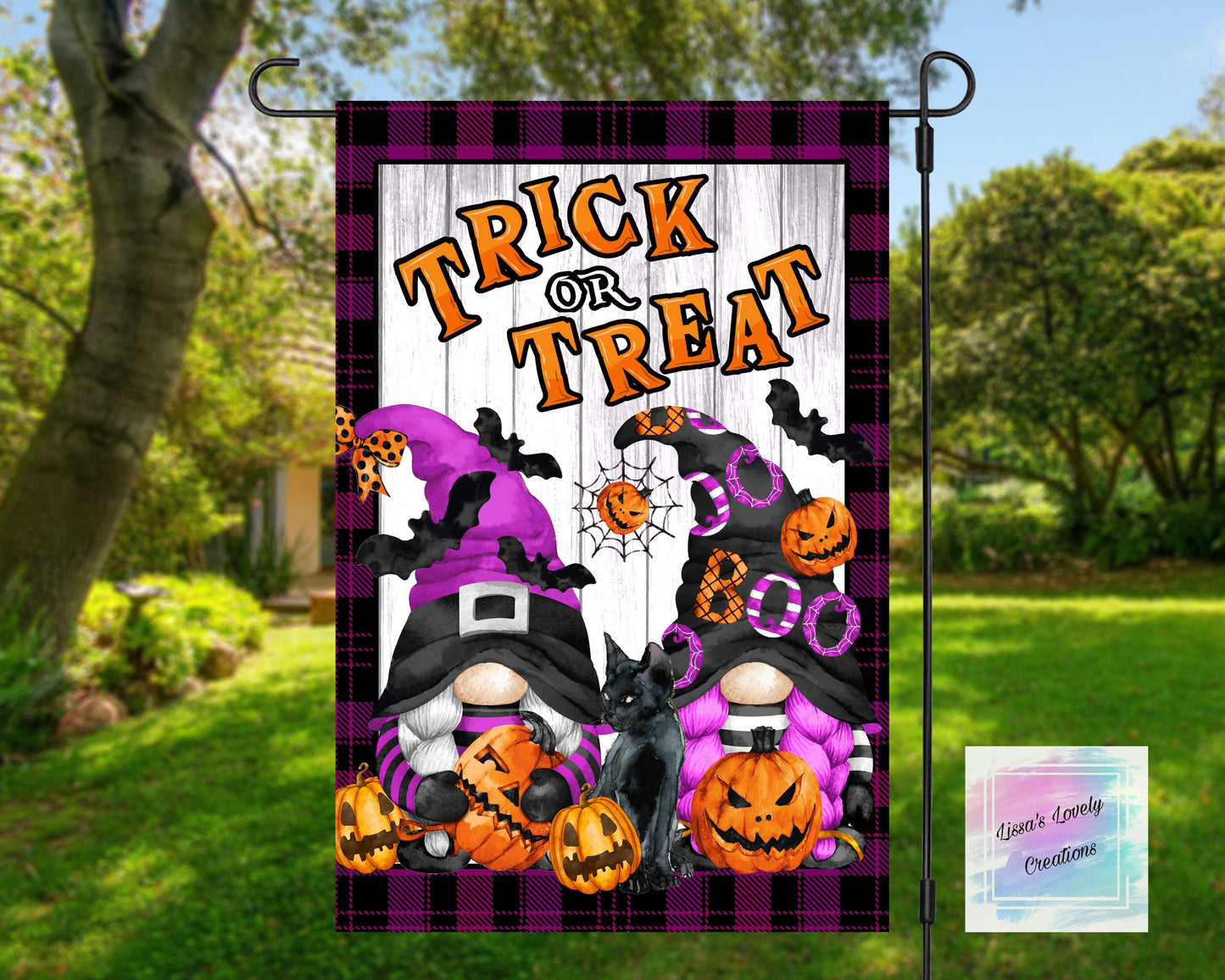 Trick Or Treat Garden Flag