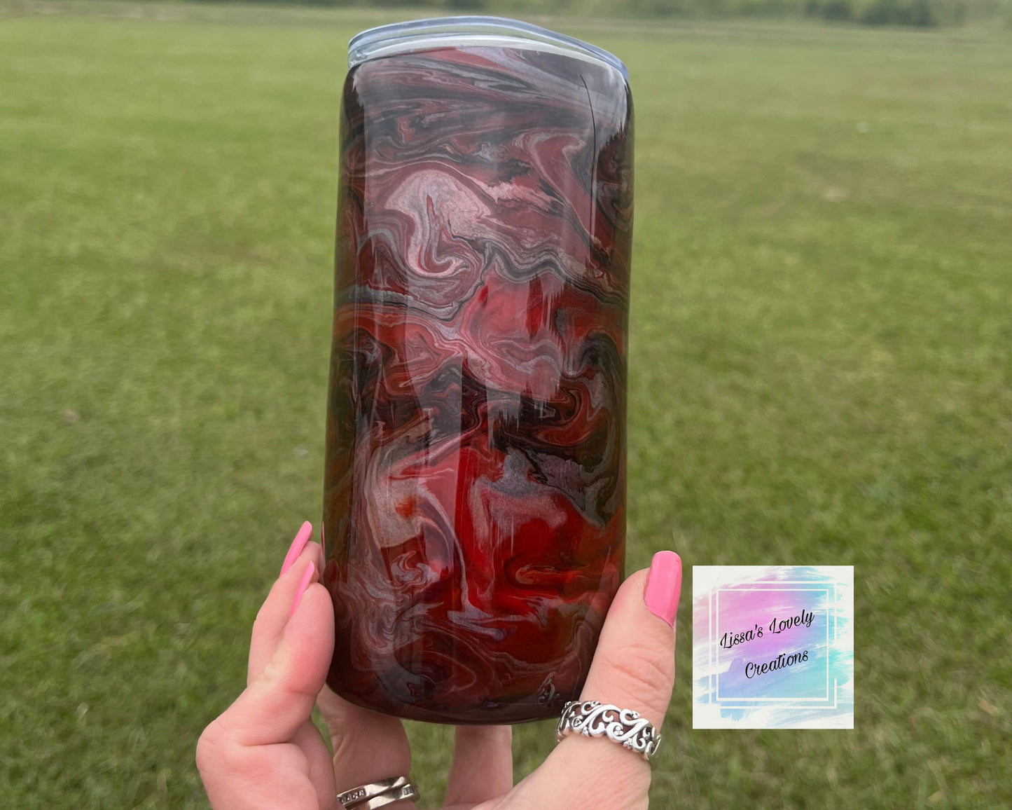 15oz Epoxy Tumbler (alcohol ink)