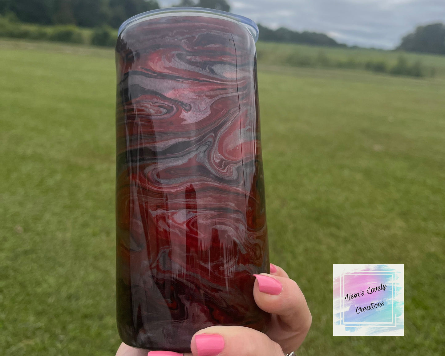 15oz Epoxy Tumbler (alcohol ink)