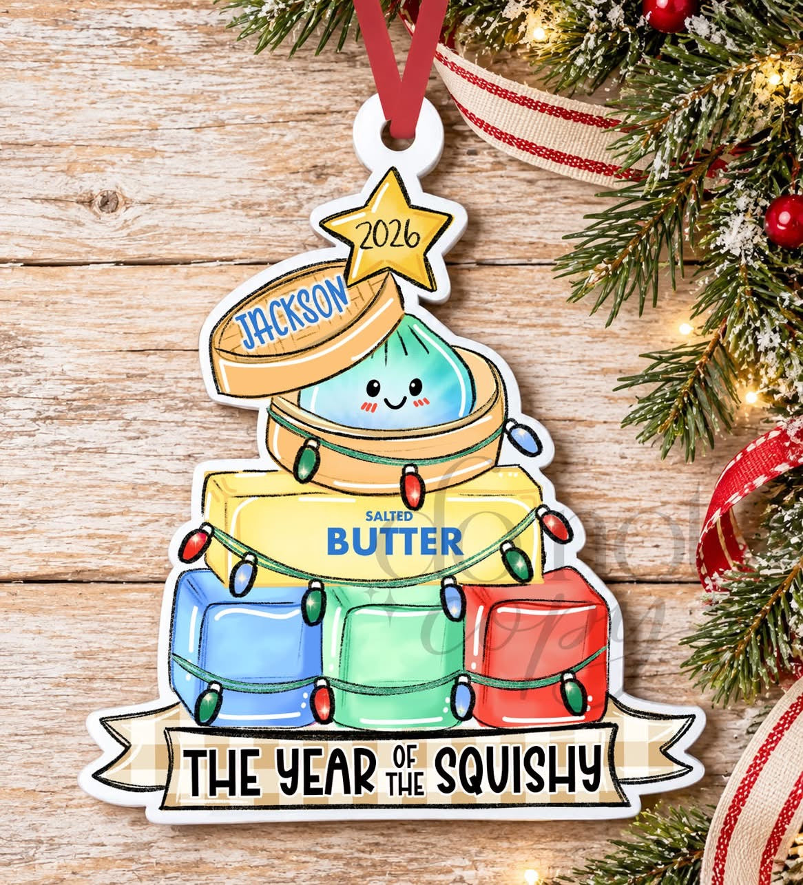 Personalized Year of the Squishy Ornament - 2026