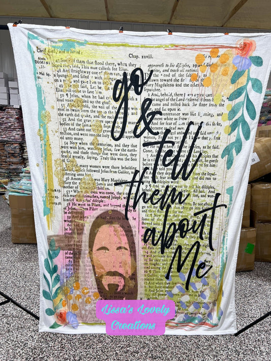 60x80 Faith Blanket – Go & Tell Them