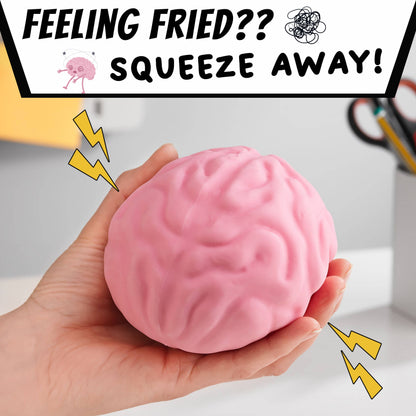 Boxer Gifts - Giant Brain Stress Ball – Large Squishy Toy for Adults