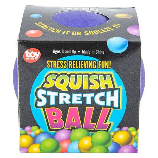 Squish Stretch Ball 4" Fidget Squishy Stress Ball Toy (1pc) Color Ships Assorted