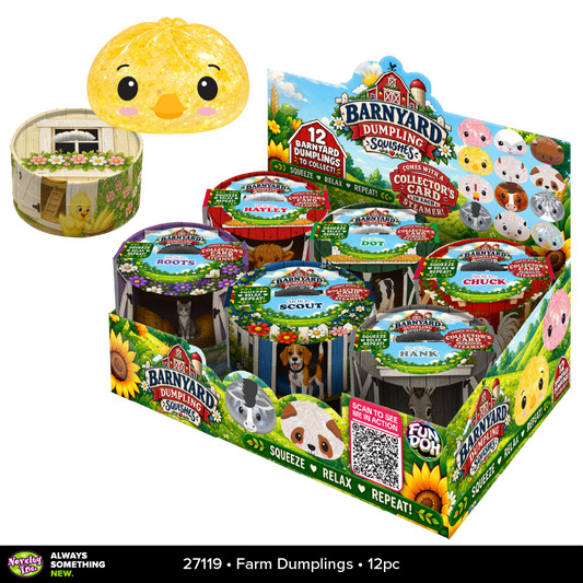 Fun Doh Farm Barnyard Squishy Dumpling Toy
