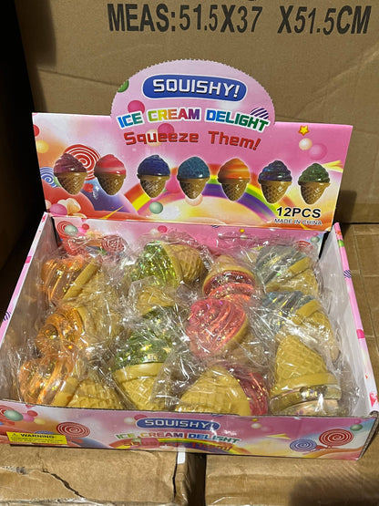 Sugar Squeeze Soft Serve Ice Cream Cone Clear