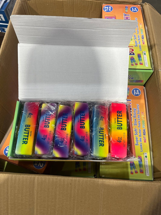 Viral Squishy - 4oz Squishy Rainbow Butter