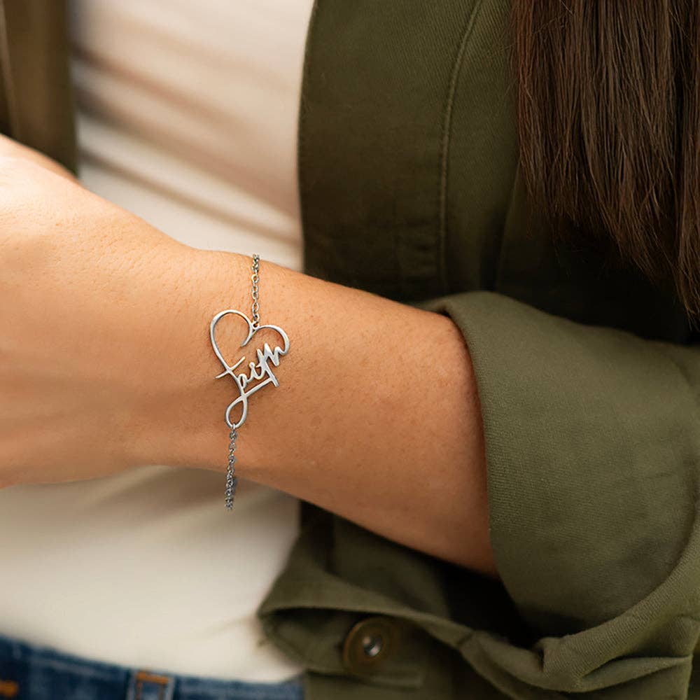 Faith Heart Bracelet