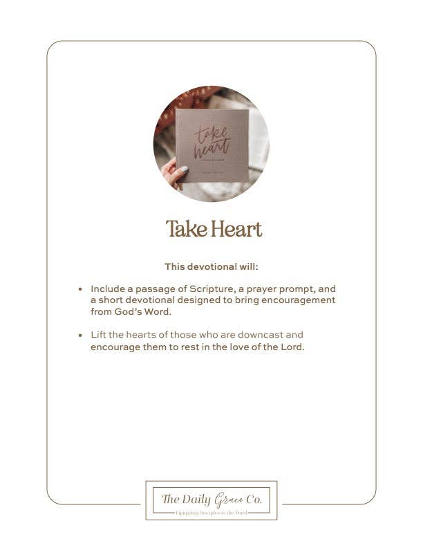 The Daily Grace Co - Take Heart Devotional | Coffee Table Book