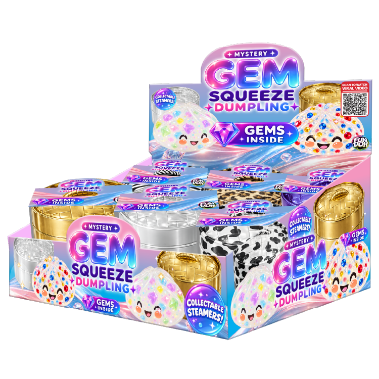 Fun Doh Mystery Gem Filled Squishy Dumpling Toy