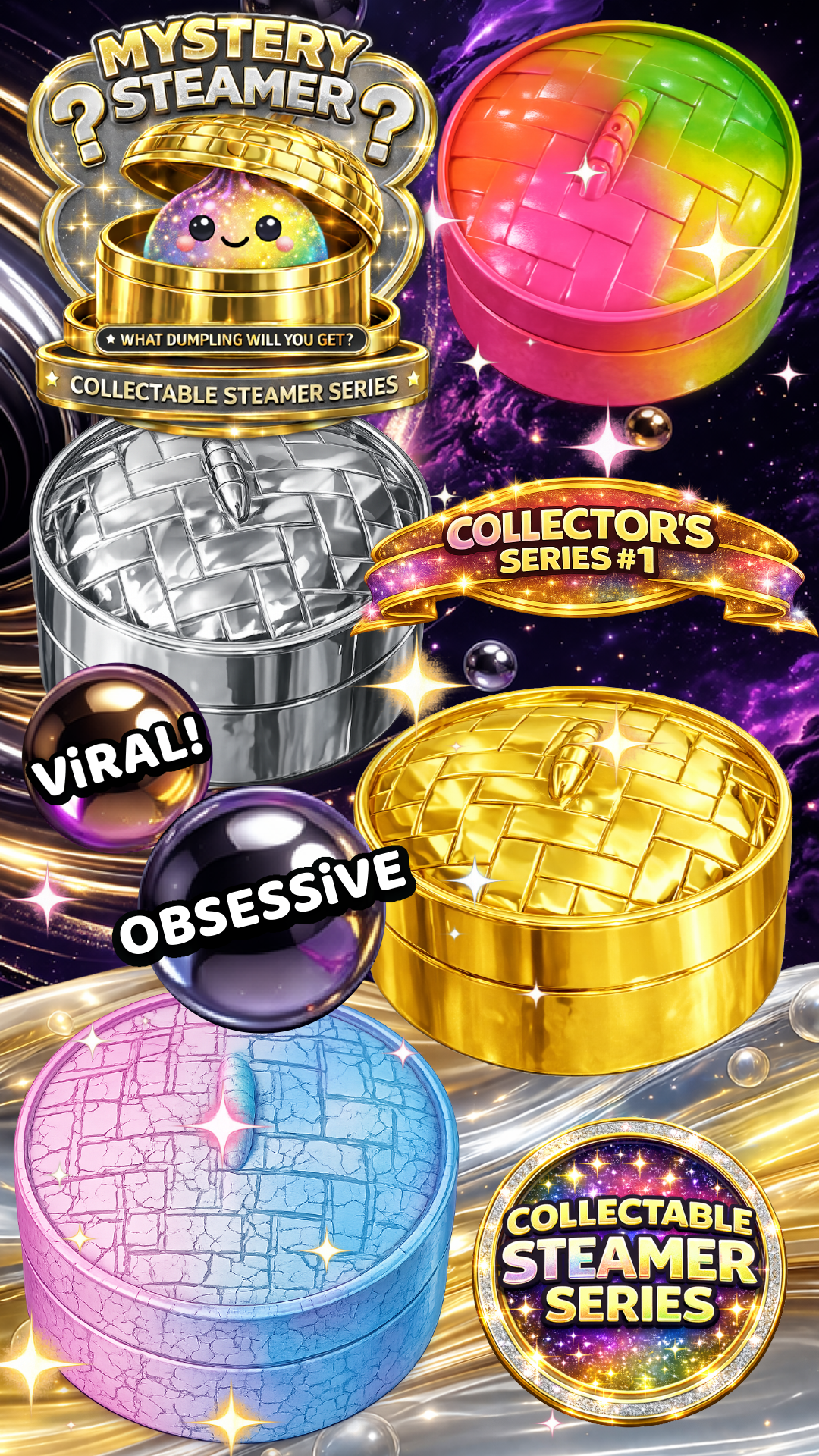 Fun Doh Mystery Dumpling Squishies - Ultra Rare Collectors Edition 1