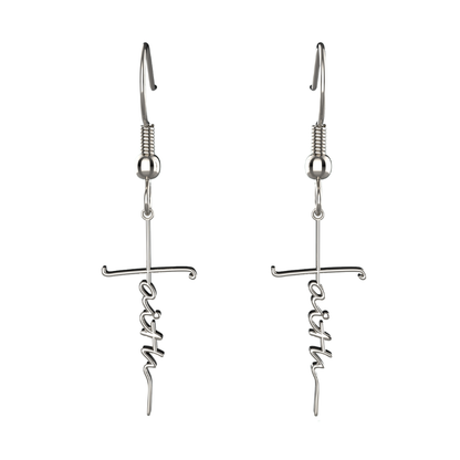 Faith Cross Earrings