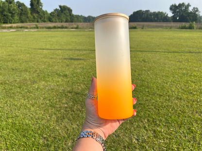 Make your own Custom 25oz glass ombré tumbler