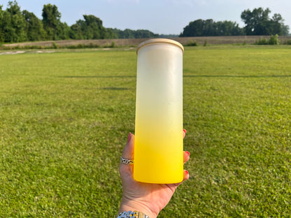 Make your own Custom 25oz glass ombré tumbler