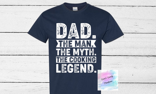 Dad Man Myth Cooking Legend Shirt