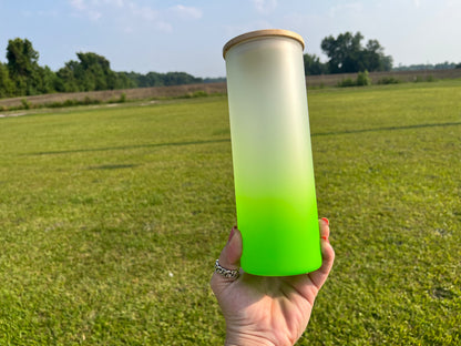 Make your own Custom 25oz glass ombré tumbler