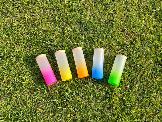 Make your own Custom 25oz glass ombré tumbler