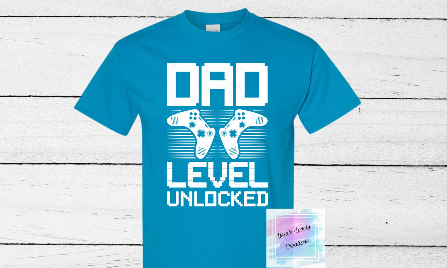 Dad Level Unlocked Shirt