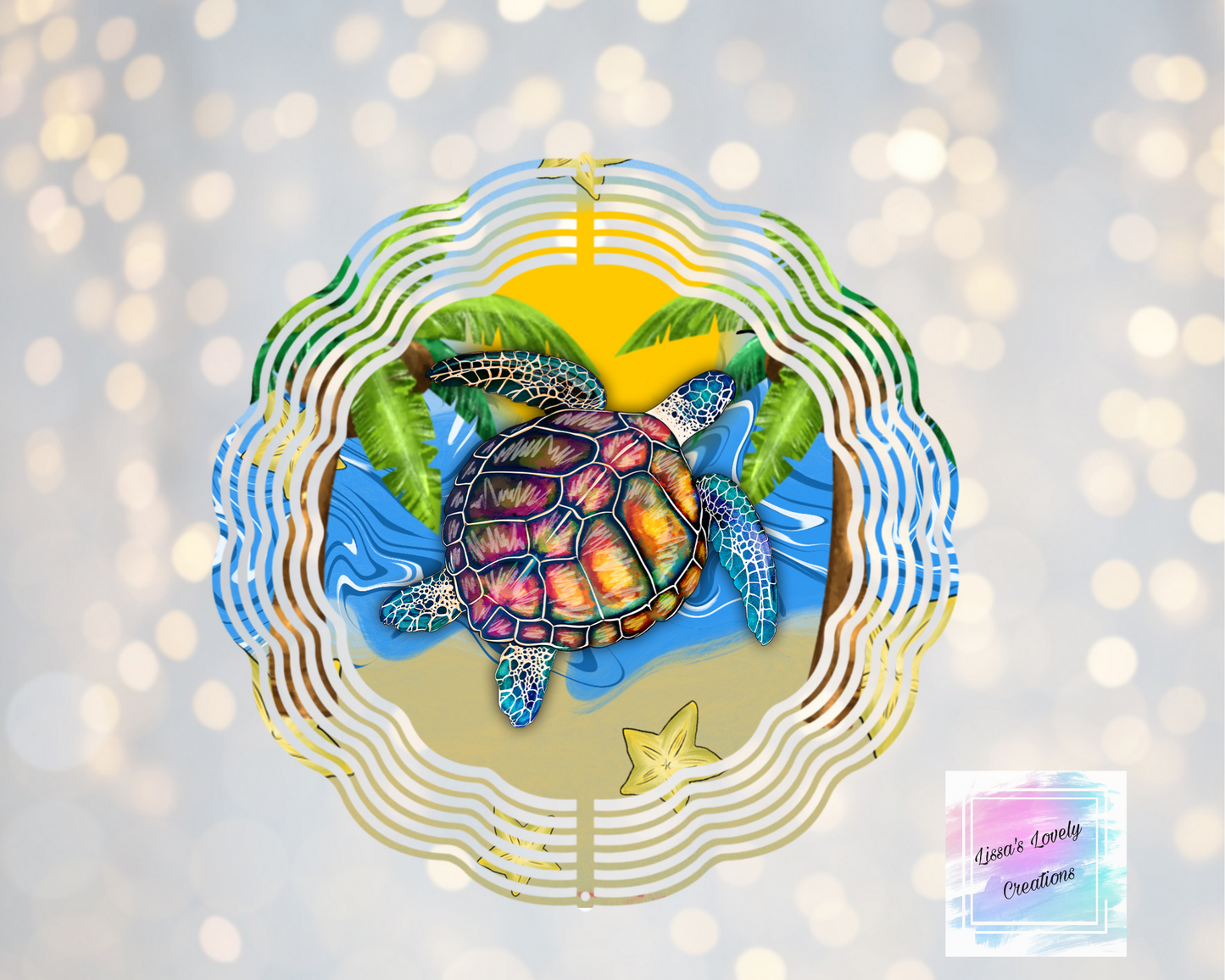 Sea turtle wind spinner